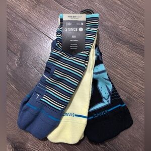 Stance Athletic Socks - Blue, Yellow, Black